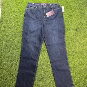 Gloria Vanderbilt Jeans Womens 16 Dark Wash Classic Fit Straight‎ Leg NWT